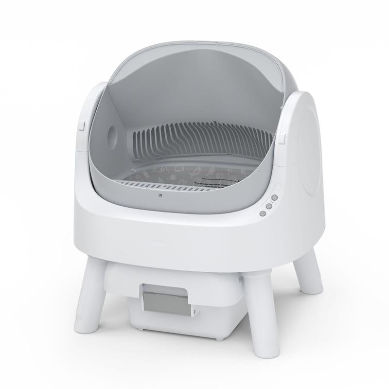 PetPivot Autoscooper 11 Open-Top Self-Cleaning Cat Litter Box，Odor-Free Waste Disposal includes Trash Bags