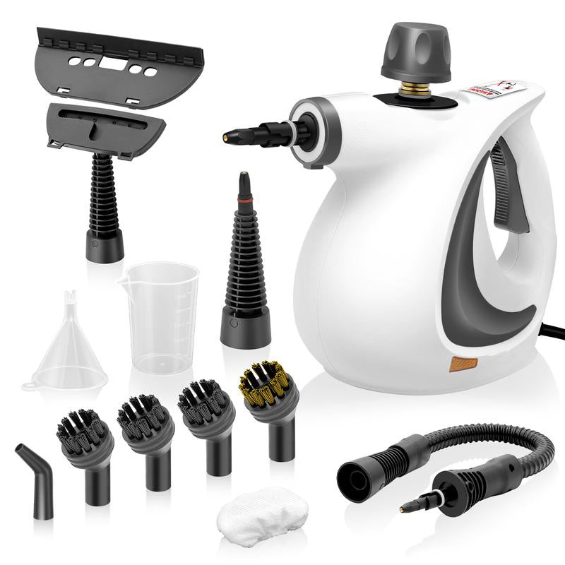 Pressurized Handheld Multi-Surface Natural Steam Cleaner with 12 pcs Accessories Powerful, Chemical-Free, Steamer for Home And Car, Cleaning Washing Machine, Air Conditioner, Kitchen, Summerclean Appliances Tool Household