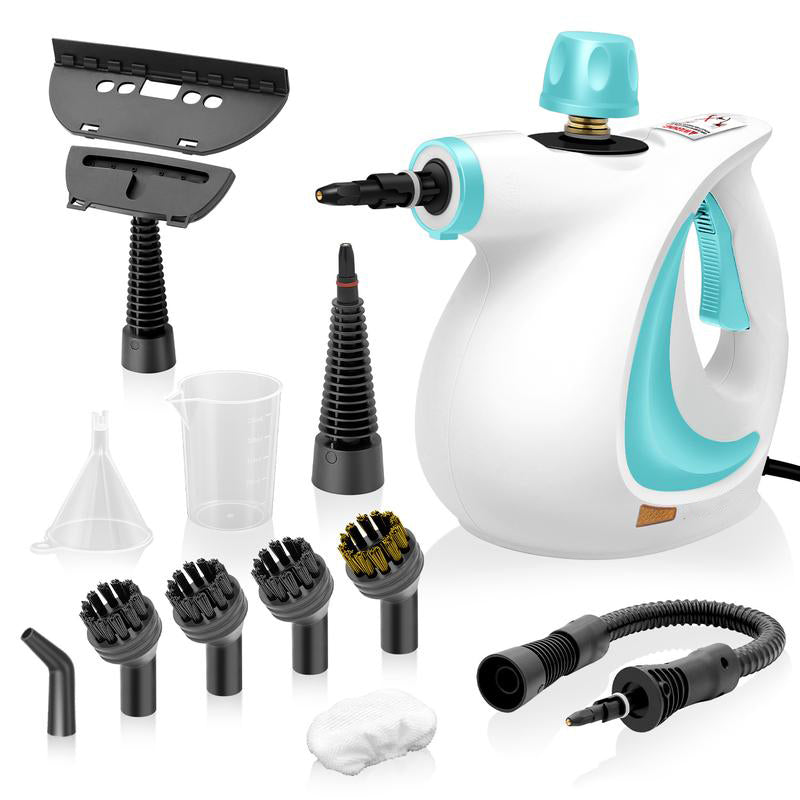 Pressurized Handheld Multi-Surface Natural Steam Cleaner with 12 pcs Accessories Powerful, Chemical-Free, Steamer for Home And Car, Cleaning Washing Machine, Air Conditioner, Kitchen, Summerclean Appliances Tool Household