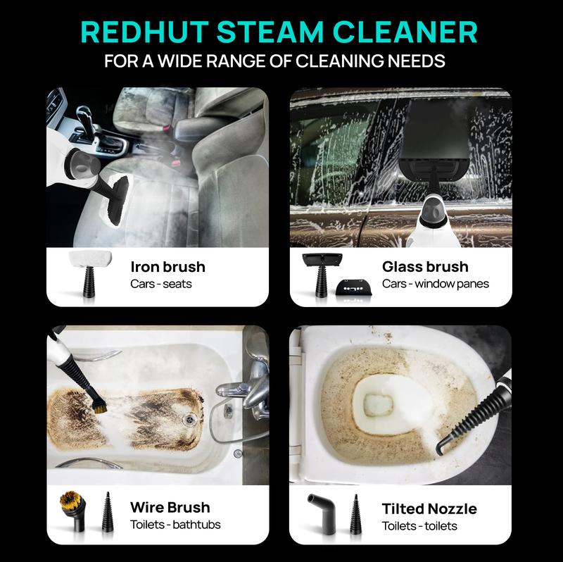 Pressurized Handheld Multi-Surface Natural Steam Cleaner with 12 pcs Accessories Powerful, Chemical-Free, Steamer for Home And Car, Cleaning Washing Machine, Air Conditioner, Kitchen, Summerclean Appliances Tool Household