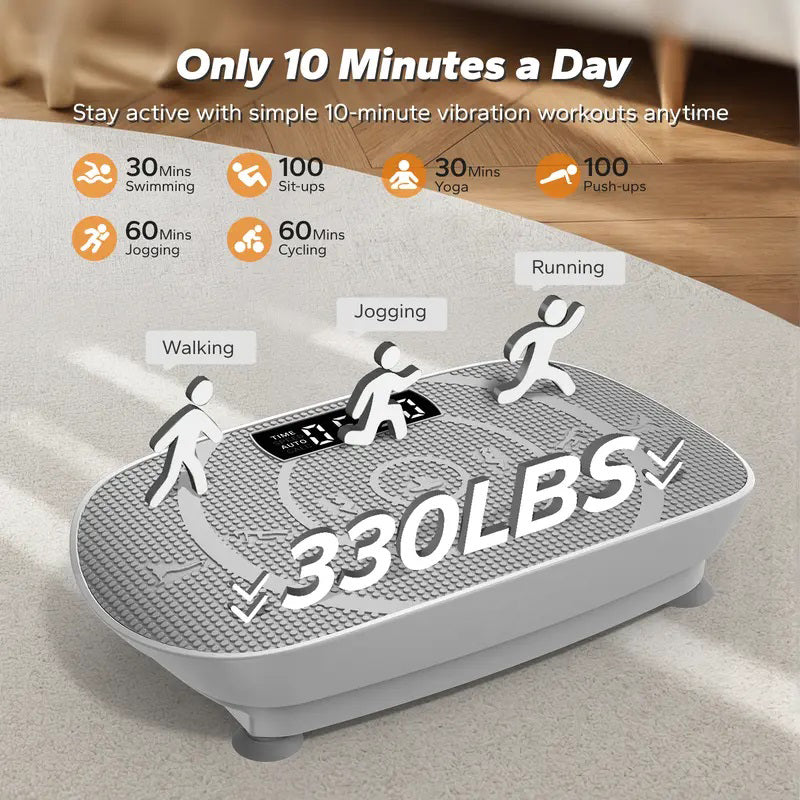 Slim Vibration Plate for Full-Body Workout & Lymphatic Drainage – Home Fitness Machine