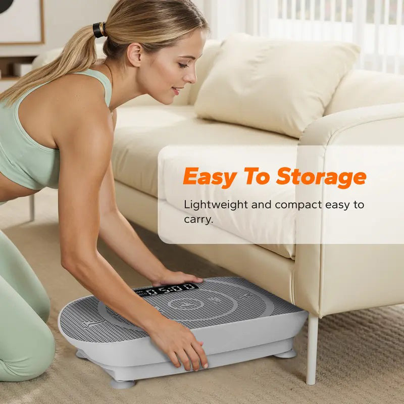 Slim Vibration Plate for Full-Body Workout & Lymphatic Drainage – Home Fitness Machine