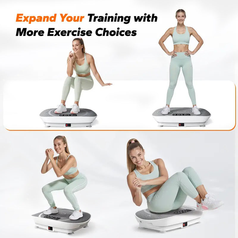 Slim Vibration Plate for Full-Body Workout & Lymphatic Drainage – Home Fitness Machine