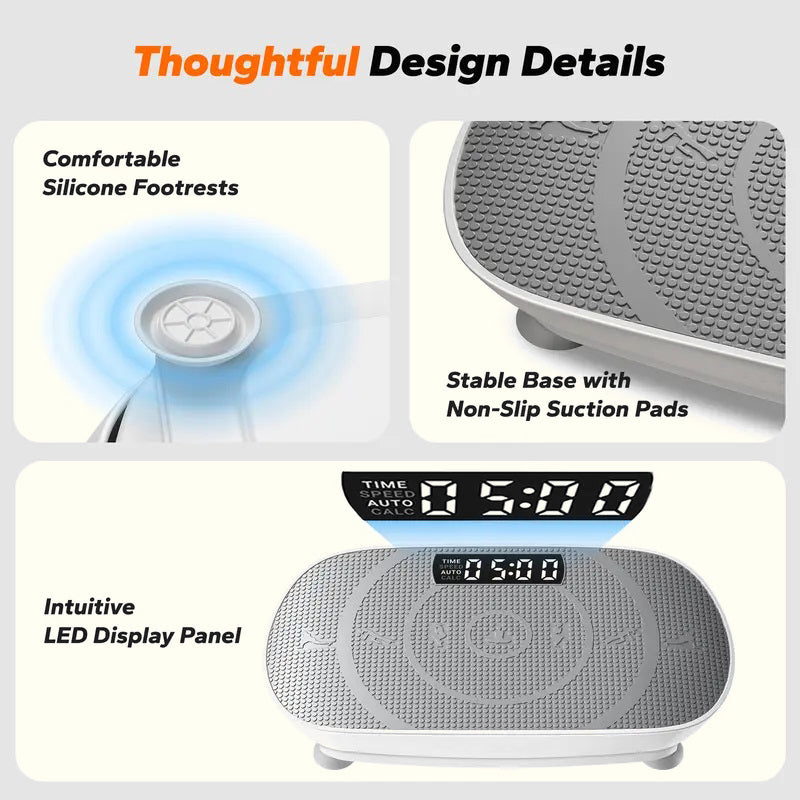 Slim Vibration Plate for Full-Body Workout & Lymphatic Drainage – Home Fitness Machine
