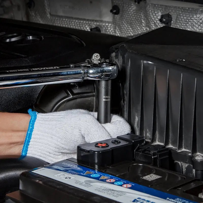 Drive Impact Socket Set – Cr-V Steel, Durable Construction with Easy-Read Sizes & Storage Case