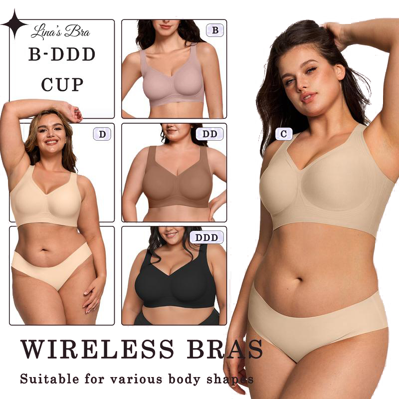 Lina's All-Day Support Wirefree Bra (3-Pack)